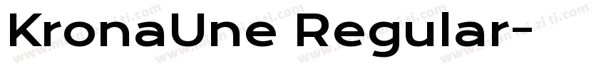KronaUne Regular字体转换